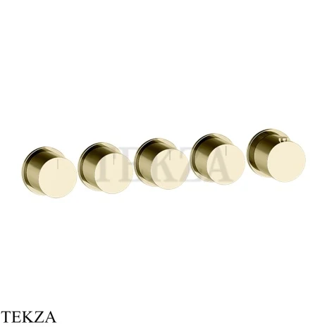 Gessi Habito Bath-shower Термостат на 4 потока, внешняя часть 63438-710, Brass PVD
