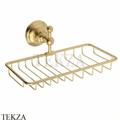 Nicolazzi Classici Полочка-решетка в душевую зону 1493OS, Brushed brass