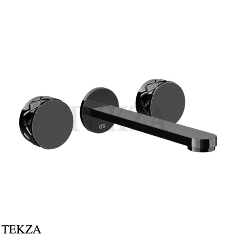 Gessi Pelle Tresse Смеситель для раковины, внешняя часть 78090-706, Black Metal PVD