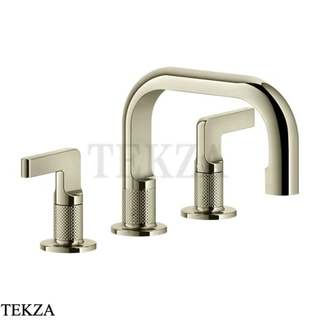 Gessi INCISO Смеситель для раковины, с донным клапаном 58011-720, Nickel PVD