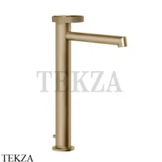 Gessi ANELLO Смеситель для раковины высокий, длинный,  с донным клапаном 63305-726, Warm Bronze Br. PVD