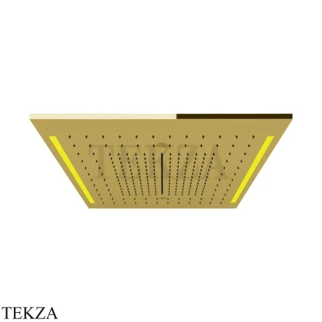 Gessi COLOUR Накладная душевая панель 500х500, 4 функции 57977-246, Gold PVD