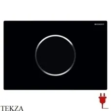 Geberit Sigma10 Клавиша смыва бесконтактная, питание от сети 115.907.KM.1, черный глянец, хром глянец