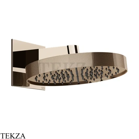 Gessi Inverso Diamantato Верхняя лейка с кронштейном D30 см 63449-030, Copper PVD