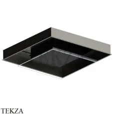 Newform Встроенная душевая лейка, хромотерапия, с кнопкой 688.C6.093, черный-Titanium satin