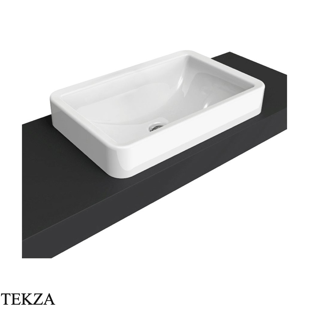Flaminia Nile раковина врезная сверху 62×40×20 см, белый глянец