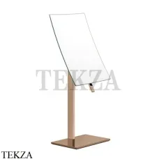 Gessi Rettangolo Зеркало косметическое поворотное х2, без подсветки 20988-030, Copper глянец PVD Gessi Rettangolo Зеркало косметическое поворотное х2, без подсветки 20988-030, Copper глянец PVD