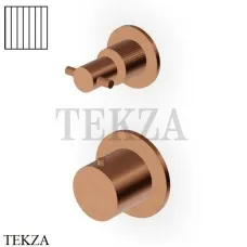 Zucchetti Helm Vertical Термостат для душа на 2-3 потока, внешняя часть ZH5806.XP91G2, brushed copper PVD