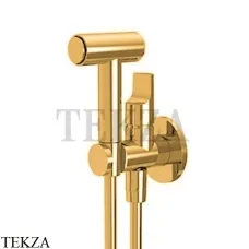 FIMA Carlo Frattini Гигиенический душ, смеситель, шланг 120 см F2320/4OR, золото глянец