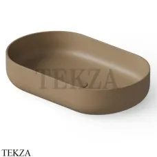 Dea Design Washbasins Раковина настольная овальная Solid Surface DD9091 550 2, Light Camel №2