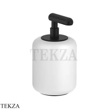 Gessi Goccia Дозатор для жидкого мыла, белая керамика 38037-299, Matte Black