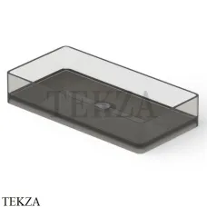 Dea Design Washbasins Раковина настольная 80х40 см Glasstech DD9010 800 R4, Smoky Black R4