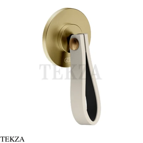 Gessi Pelle Laccetto Смеситель-рычаг управления, внешняя часть, 78409-435, Crème/Brass Br. PVD