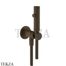 Gessi INCISO SHOWER Гигиенический душ с держателем и выводом для шланга 58153-845, Dark Bronze