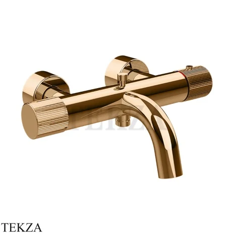 Gessi Habito RIGATO Термостатический смеситель для ванны с изливом 70513-735, Warm Bronze PVD