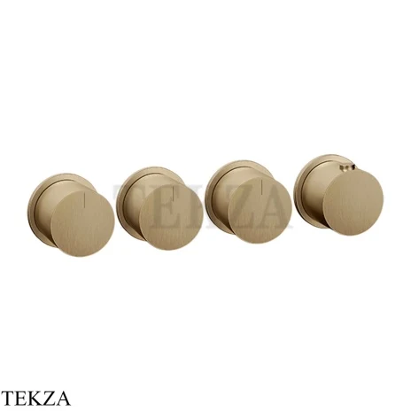 Gessi Habito Bath-shower Термостат на 3 потока, внешняя часть 63436-726, Warm Bronze Br