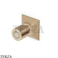 Zucchetti Bellagio Боковая форсунка неподвижная Z92897.P31, brushed british gold PVD