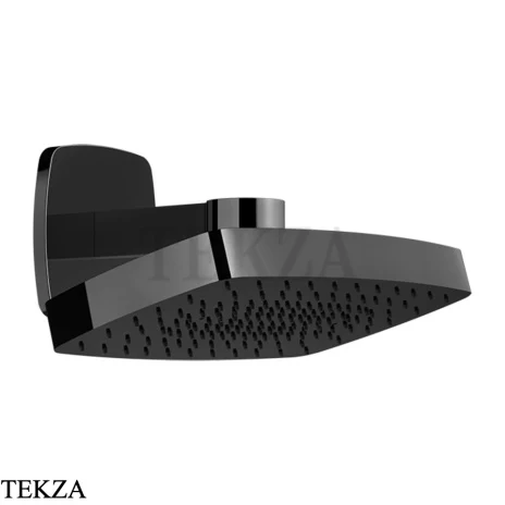 Gessi Jacqueline Верхняя регулируемая лейка с кронштейном 77150-706, black хром глянец