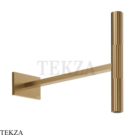 Gessi Incastri Верхний душ с держателем из стены 75148-726, бронза Brushed