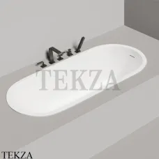 SALINI ORNELLA Oval KIT Ванна встраиваемая овальная из литого камня S-Stone 102424M, белый матовый