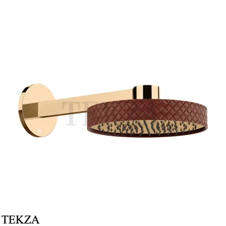 Gessi Pelle Tresse Верхняя лейка с кронштейном D30,5 см, 78249-430, Red Cherry/ Warm Bronze PVD