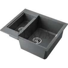 Omoikiri Sakaime 60-2 Кухонная мойка Tetogranit две чаши 4993915 платина