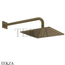 Gessi RILIEVO Верхняя душевая лейка с кронштейном 59158-713, Antique Brass