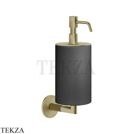 Gessi INGRANAGGIO Дозатор для жидкого мыла настенный черный 63814-727, Brushed Brass PVD