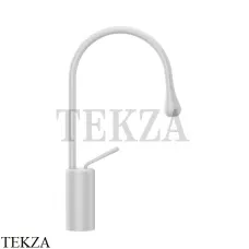 Gessi Goccia Смеситель для раковины высокий, без сливного гарнитура 33604-279, белый матовый