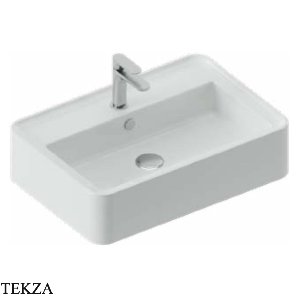 ArtCeram Rodolfo раковина подвесная/накладная The.Saniglaze ROL002 01 34, белый глянец