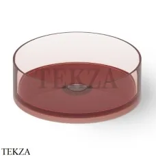 Dea Design Washbasins Раковина настольная D42 см Glasstech DD9061 420 R5, Pomegranate R5
