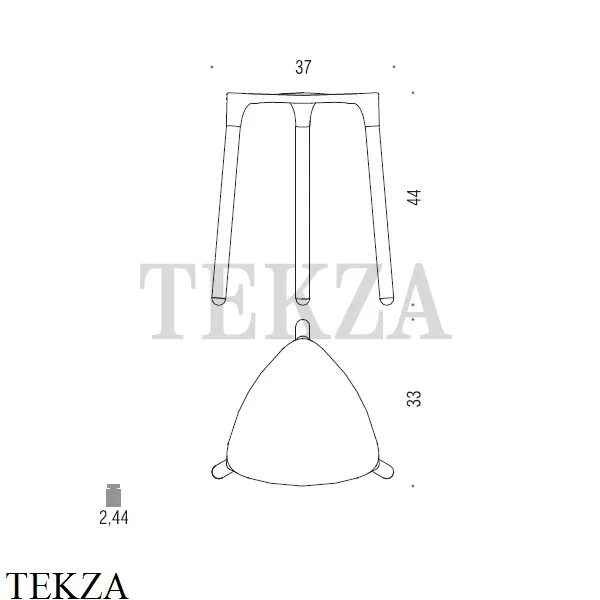 Colombo Black&White Табурет в ванную комнату B9988.EPN, цвет черный