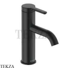 Duravit C.1 Смеситель для раковины, без сливного гарнитура C11020002046, черный матовый