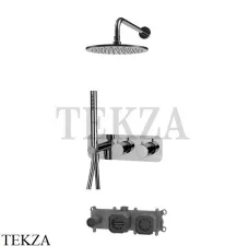 FIMA Carlo Frattini Spillo UP Душевой комплект: термостат гарнитуром F3149WX3R252CR, хром глянец