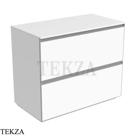 Flaminia Cubika тумба под раковину напольная 95×50×78,5 см, 2 ящика, белый матовый