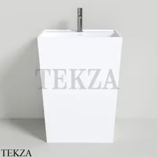 NT Bathroom NT406 Padova Раковина напольная слив в стену, из литого камня Solid Surface, белый матовый