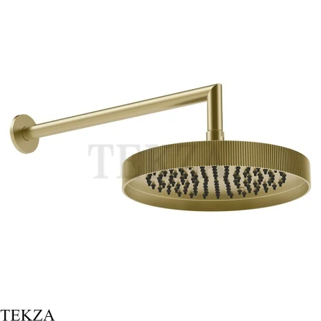 Gessi Incastri RIGATO Верхняя лейка D25 с кронштейном из стены 63745-727, шампань Brushed