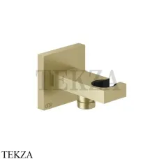 Gessi Rettangolo shower Вывод воды с держателем 20161-727, Brushed Brass