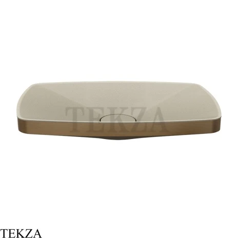 Gessi Jacqueline Раковина настольная, без перелива 77612-761, бронза Coffee