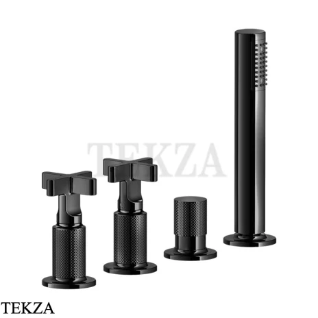 Gessi INCISO+ Смеситель для ванны без излива 58143-706, Black Metal PVD