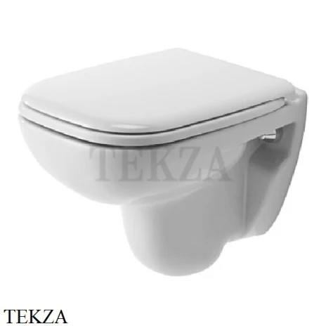 Duravit D-Code Унитаз подвесной, чаша с закрытым смывным краем 22110900002, белый глянец
