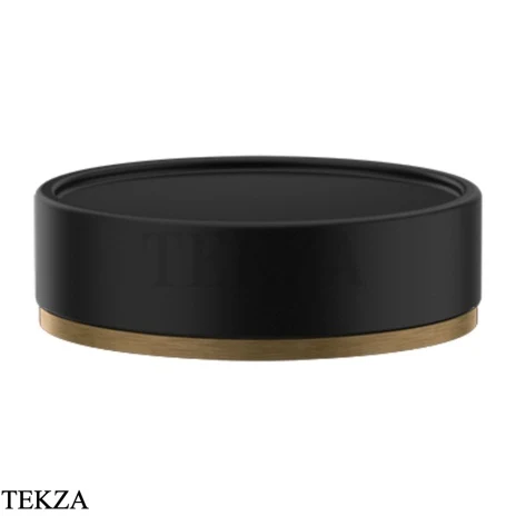 Gessi INCISO accessories Мыльница настольная, черный 58526-713, Antique Brass