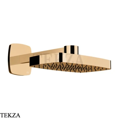 Gessi Jacqueline Верхняя регулируемая лейка с кронштейном 77149-735, бронза глянец
