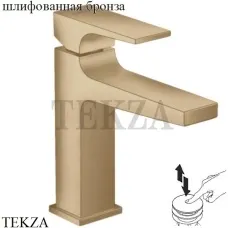 Hansgrohe Metropol Смеситель для раковины 110, с донным клапаном Push-Open 32507140, Brushed Bronze