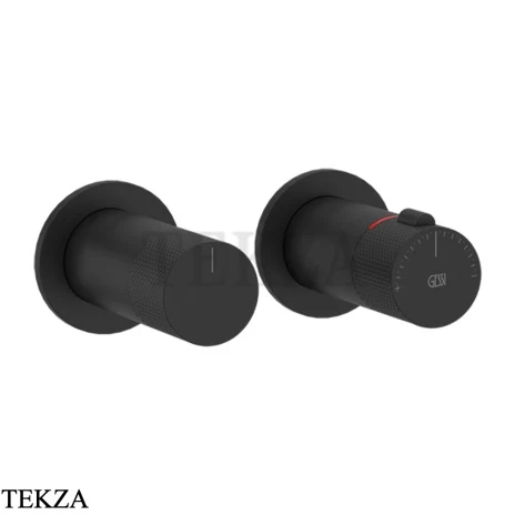 Gessi INCISO SHOWER Термостат для душа на 2 потока, внешняя часть 58133-299, Black XL