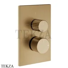 Gessi Incastri Термостат для душа 2 потока, внешняя часть 75135-726, Warm Bronze Br. PVD