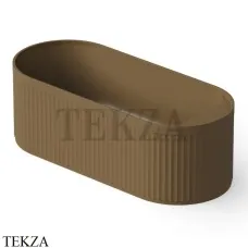 Dea Design Stripes Ванна отдельностоящая овальная 171x72 Solid Surface DD8801 1710 1, Dark Camel №1