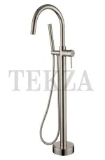 Boheme Uno Смеситель для ванны напольный, комплект с встройкой Uno 469-NB Nickel Brush