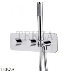 Bossini Teo Термостат для душа 2 потока с гарнитуром, комплект Z005351.030, хром глянец