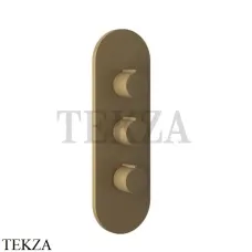 Gessi Ingranaggio-Anello Термостат для душа, 2 потока, внешняя часть 43064-713, Antique Brass